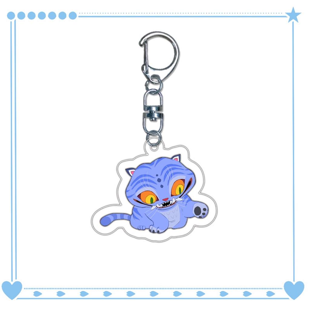 Cartoon Anime Movie Transparent Acrylic Keychain Pendant, Exquisite Gift Hanging Accessories For Backpacks