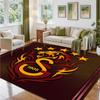 Galatasaray FC Design Crystal Velvet Rug Soft Decorative Mat for Bedroom Entrance