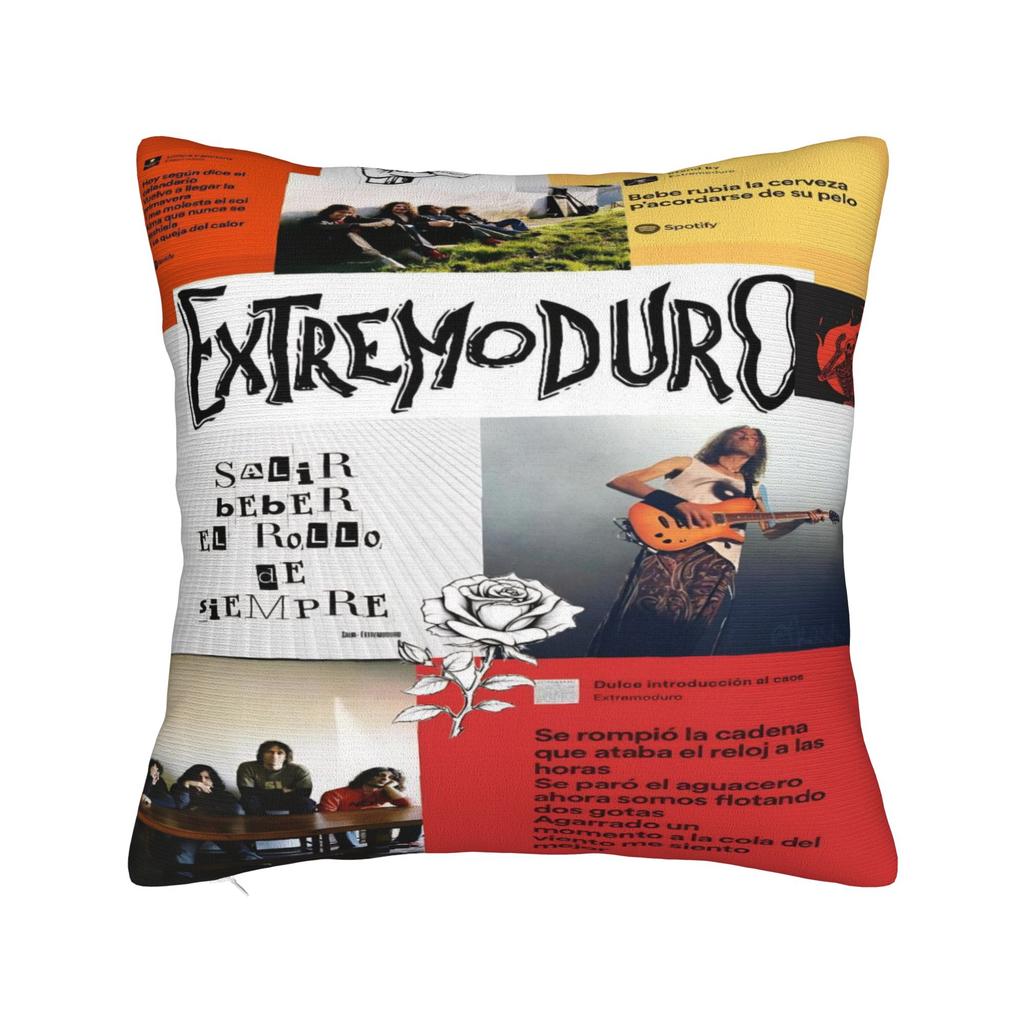 Extremoduro Rock Band Tour Pillowcase Accessories Printing Cushion Cover Pillow Covers Home Decoration Zipper Multi Size