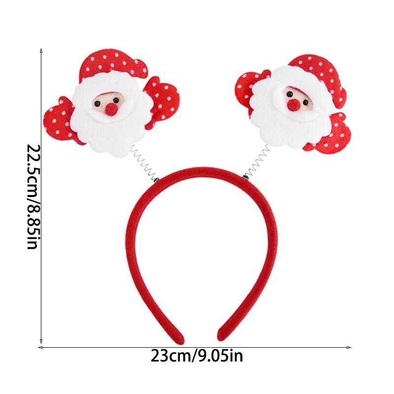 Fascia per capelli natalizia per bambini, adulti, Babbo Natale, alce, albero di Natale, accessori per capelli, accessori per foto, decorazioni natalizie, regali di Capodanno 2025
