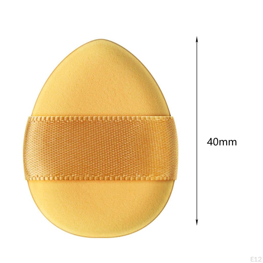 Fingertip Triangle Puff Dual Use Reusable Washable with Strap Soft, Water Drop Shape Makeup Sponge