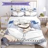3pcs Custom Name Nagi Seishiro BlueLock Bedding Set Duvet Cover Closure Includes 1 Duvet Cover & 2 Pillowcases, Soft and Comfortable for All Seasons.