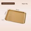 Korean Style 304 Stainless Steel Gold Rectangular Cafe Tray Dessert Plate