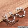 Personality Gothic Stainless Steel Circle Thorns Hoop Earrings for Women Street Punk Hip-hop Earrings Jewelry Accessories Gifts