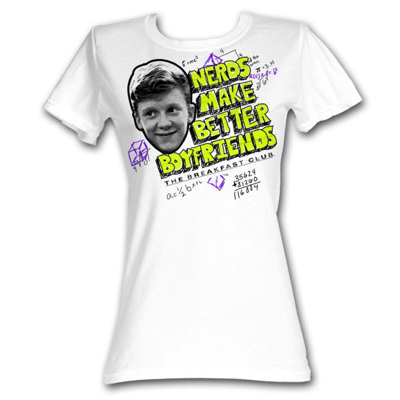 Breakfast Club Nerds Are Better White Junior Women s T-Shirt 3XL