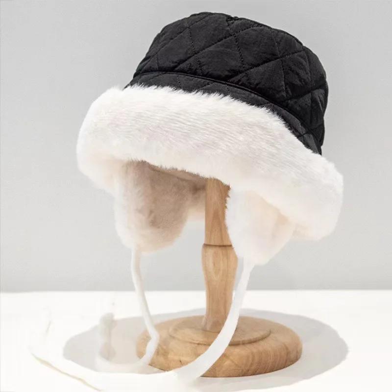 

Men s and Women s Autumn and Winter Big Face Ear Protection Fisherman Hats, Thick Basin Hats, Windproof, Warm and Comfortable