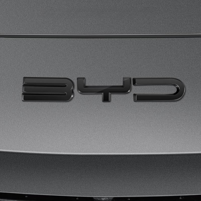 Für BYD Song Plus EV DMI 2024 2025 BYD SEALION 6 Zubehör Auto Frontstoßstange Emblem Abzeichen Aufkleber Schwarzes Karbon Logo Umbau Aufkleber