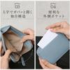 Fragment Genuine Slim Wallet with Coin Holds 8 Gift Box Included FC1 [BLUE SINCERE] Case, Leather, Design, Anti-Skimming Purse, L-shaped, Cards, /