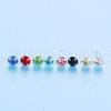 Nose Stud Women's Super Flash Color Czech Diamond European and American Nightclubs Easiest for Match Puncture Labret Hypoallergenic Earring Bone Nail