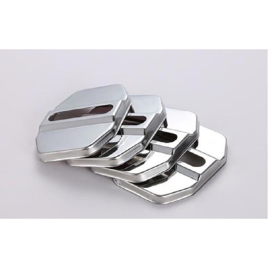 For BMW X3 G01 X4 G02 2018- Silver Steel Door Lock Buckle Protection Trim 4X