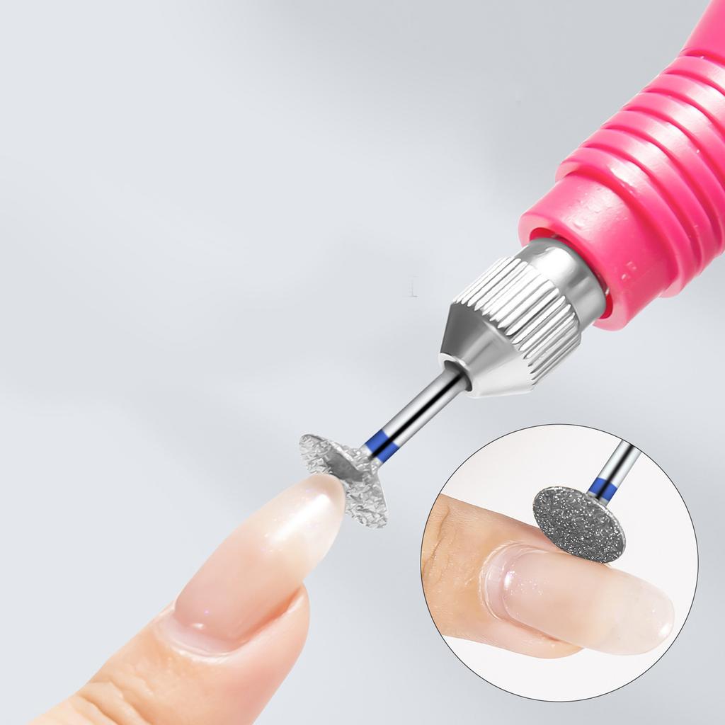 Drill Bits for Nails T-Shaped Trapezoidal Disc-Shaped Nail Drill Bits Salon Bits Milling Cutter Manicure Pedicure Tool