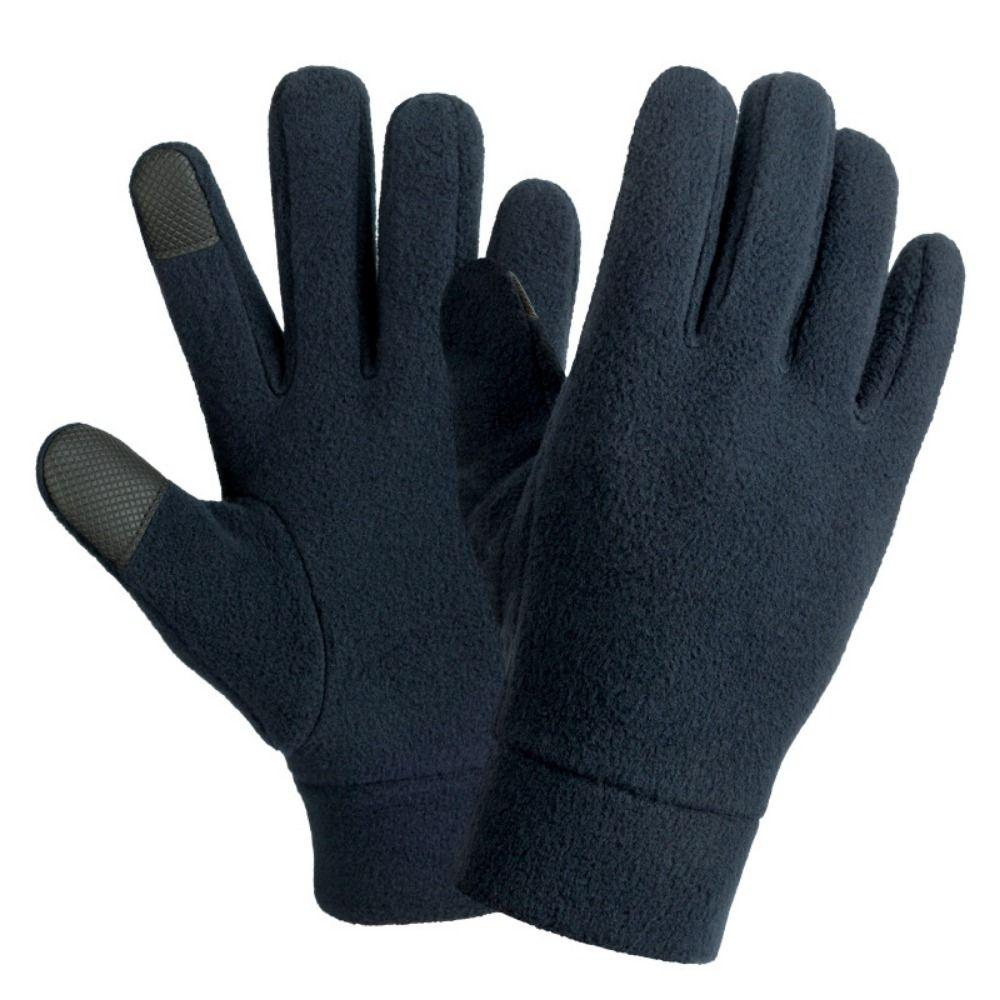 Warm Thin Fleece Gloves Five Finger Cycling Gloves Fashion Full Finger Mittens  Men