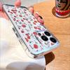 Rote Rosen Nahtloses Muster Transparenz Handyhülle für IPhone 14 15 16 13 12 11 17 Pro Max 12 13 Mini Weiche Hülle