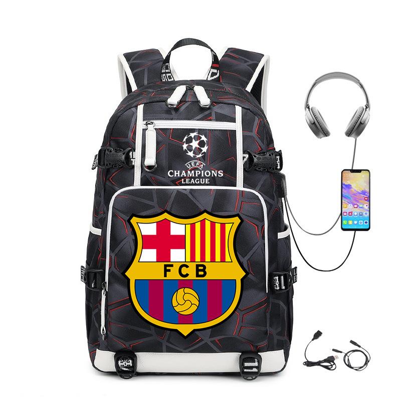 Casual Schoolbag, Simple Outdoor Usb Interface, Large-Capacity Travel Bag, Load Reduction Trend Backpack