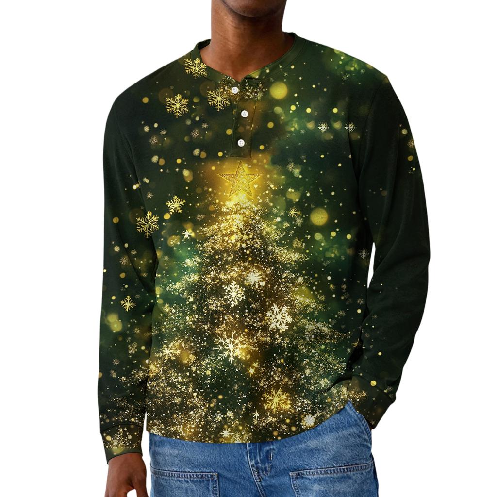 Men's Casual Oversized Button-Down Shirt With Long Sleeves