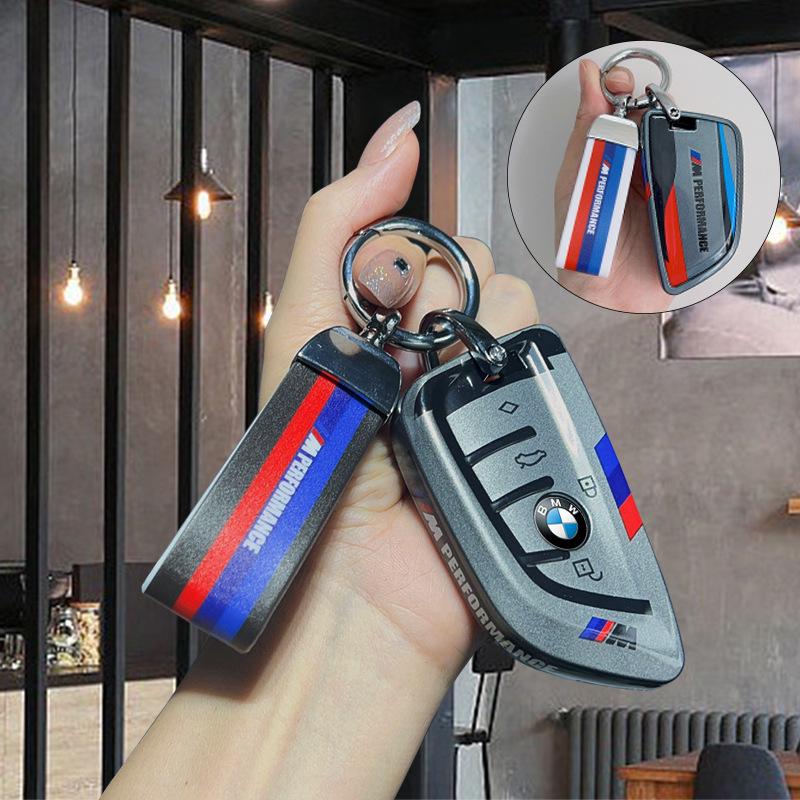 BMW X1/X3/X5/3 Series/iX3/325Li/530/320Li Key Case with Blade and Buckle for X2/X6