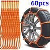 11/11/61PCs Winter Anti-Slip Snow Chains Universal Car Tire Anti-skid Motorcycle Car Tyre Wheel Tie Emergency Car Accessories