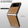 Solid Color High-end Texture Suitable for Business People PU Leather Phone Case for Samsung Galaxy Z Flip 5 4 3 Cover