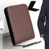 Faux Leather Pen Storage Box Roller Pen Holder Pen Container Bag Pens Zipper Case Fountain Pen Case