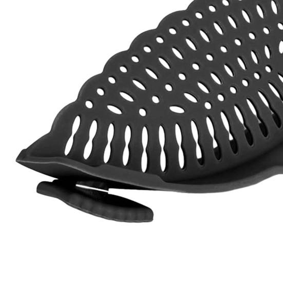 Clip-On Silicone Strainer for Pots And Pans Food Pasta Vegetable Drainer Heat-Resistant Dishwasher Safe Kitchen Colander