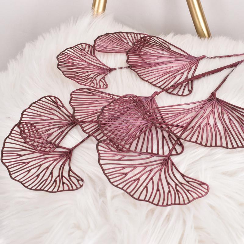 Ginkgobiloba Plastic Artificial Flowers For Wedding And Decorations Event