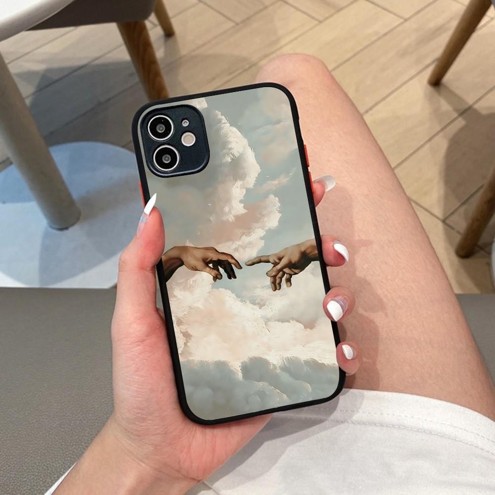Renaissance Art Phone Case For IPhone 14 X XR XS 7 8 Plus 11 12 13 Pro MAX 13mini Matte Shockproof Case