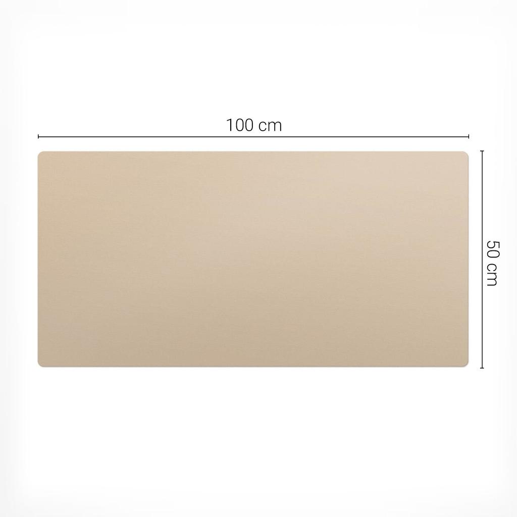 Vinyl Protective Pad for Workplace, Beige Color, 100x50 cm