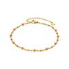 Bracelet - LUXENTER - Basor - Metal Alloy - 18K Gold Plated - Orange