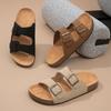 Fashion Buckle Women's Cork Sandals Casual Beach Women's Slippers Summer Women's Shoes