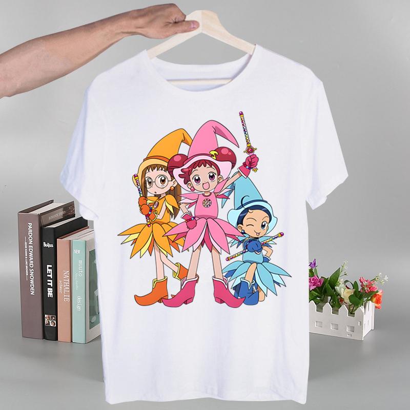 Ojamajo Doremi Magical  Harajuku T-shirts Summer  Unisex/Wo Unisex Hip Hop Funny Print Tshirt Streetwear T Shirt Short Sleeve Tee Top Shirt
