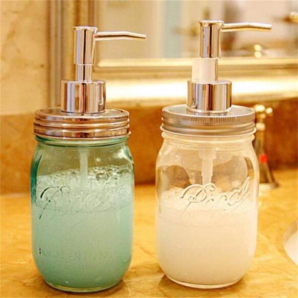 Bathroom Stainless Lotion Jar Steel Soap Dispenser