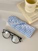 Girly Soft Quilted Eyeglass Case: Portable, Printed, Anti-Pressure Sunglasses Bag