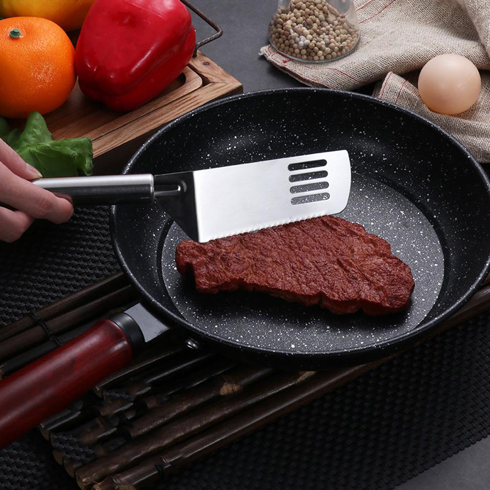 Stainless Steel Blade Kitchen Shovel Pizza Spatula Baking Tool Pie Server Cake Cutter