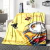 Custom Name Minions Card flannel Blanket for Super Soft Cute Comfort Blanket for Travel Bedding Couch Sofa Blanket