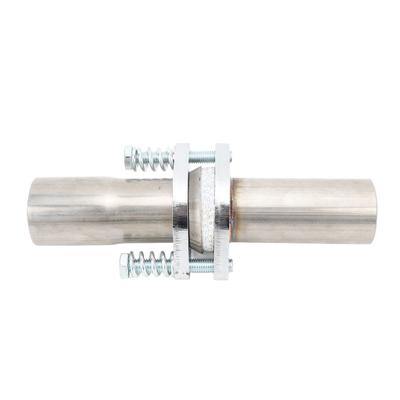Exhaust Spring Bolt Flange Repair Pipe 1.9in OD To 1.8in OD Universal Spherical Joint Quick Fix Exhaust Flange