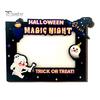Holiday Table Decorations Halloween Wooden Photo Frame, Double Layer Wood Tabletop Picture Holder, Decorative Desktop Frames Creative Display