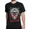 Humorous Beach Cult Of The Lamb TShirts Men Round Collar Cotton T Shirts Short Sleeve Tee Shirt Graphic Printed Clothes