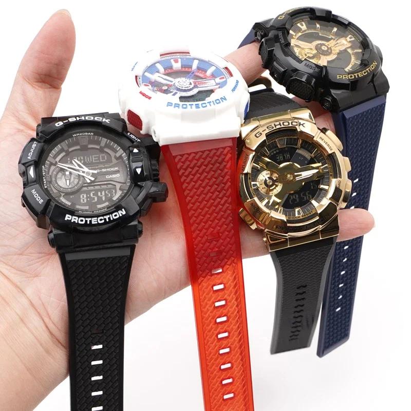 2025 Strap for Casio GSHOCK GM110 GA100/110/120 400 GA-700 800 GD-100 GAL-100 GW-8900 Replace Silicone Rubber Watch Band Bracelet