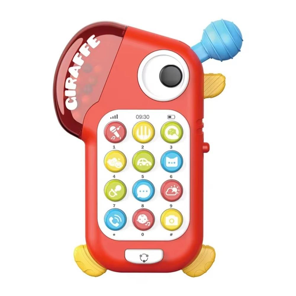 Plastics Baby Simulation Phone Toy with Teether Cartoon Giraffe Simulation Phone  Kindergarten