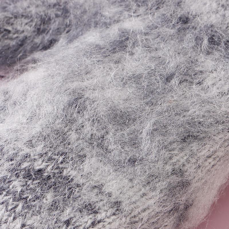 Niedliche Woll-Kinderwarmhandschuhe plus Samt Winter Kälteabweisende Handschuhe Baby Gestrickte Halswärmer