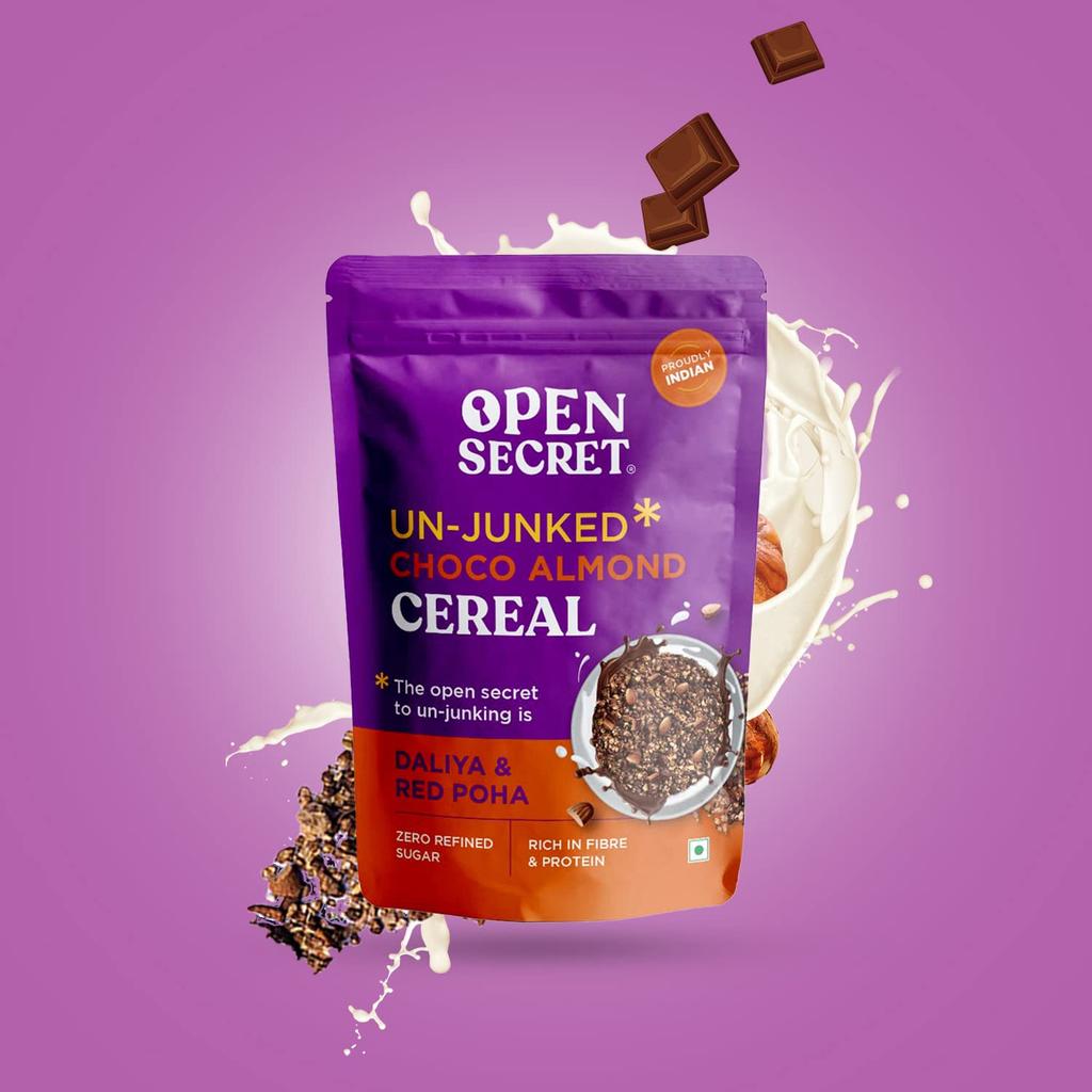 Open Secret Muesli | 350g, 42g Protein | High Protein, Breakfast Mix with Nuts & Seeds, Dried Fruits, Oats, Red Poha, Pumkin Seeds(pack of 1)