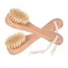 Hemu Boar Bristle Face & Bath Brush - Single-Sided for Face Wash, Back Scrub, and Nail Cleaning