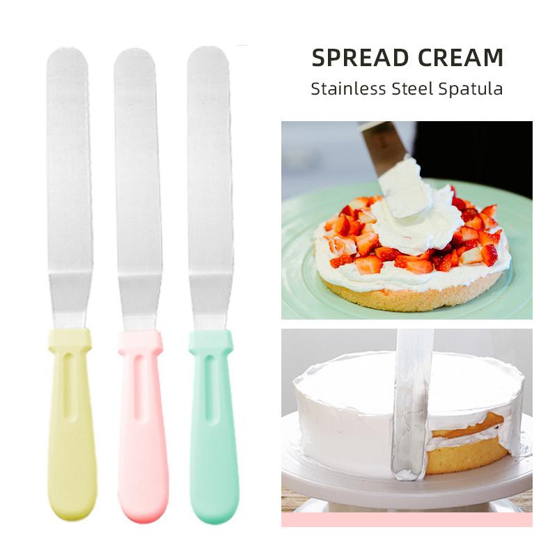 FAIS DU Macaron Cake Turntable Set with Cream Nozzles Scrapers Upgraded Revolving Cake Stand Tools for Baking Pastry Decorations