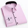 New Men's White Business Shirt Autumn Long Sleeve Leisure Plus Size Big 11XL 10XL 9XL Patchwork Black Yellow Social Dress Shirts