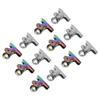 12PCS Multifunctional Finger Extension Fixing Clips  Nail File & Paper Document Clamping Fix
