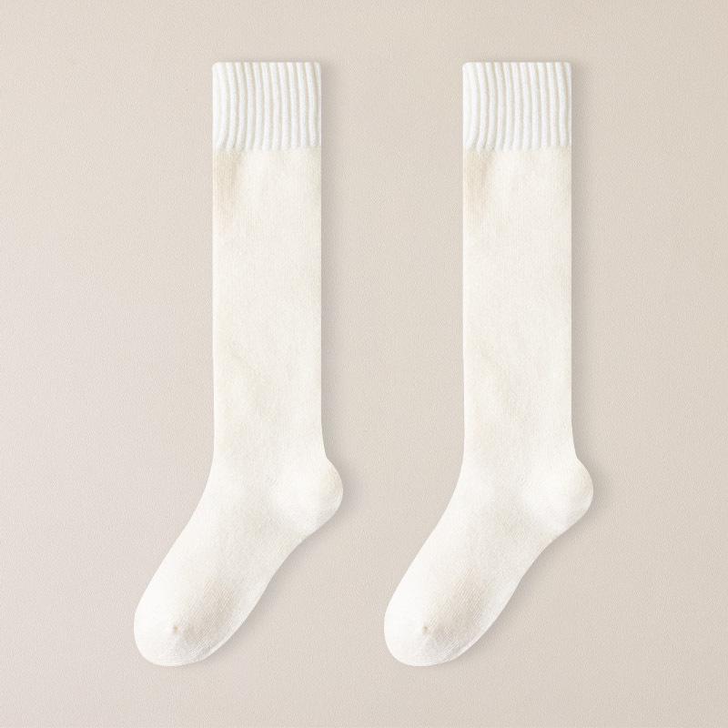 

Женские очень толстые носки до середины икры с флисовой подкладкой для весны, осени, зимы - Идеально для послеродового комфорта и комфорта во время беременности One Size белый