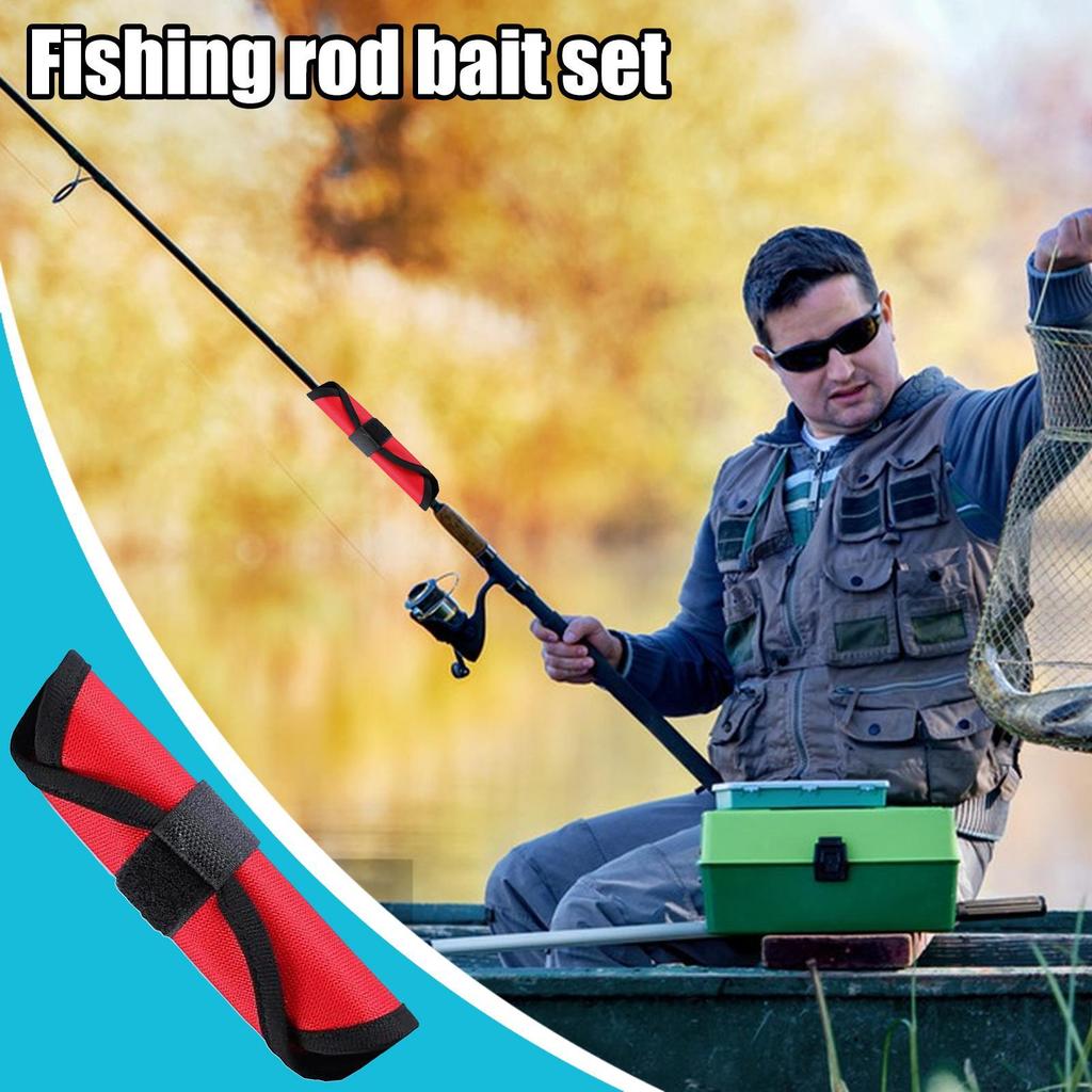 Angelköderabdeckungen Anglerköder Schirm Schutz Tragbare Angelköder Oxford-Stoff Wickelschutz für Barsch Swimbait