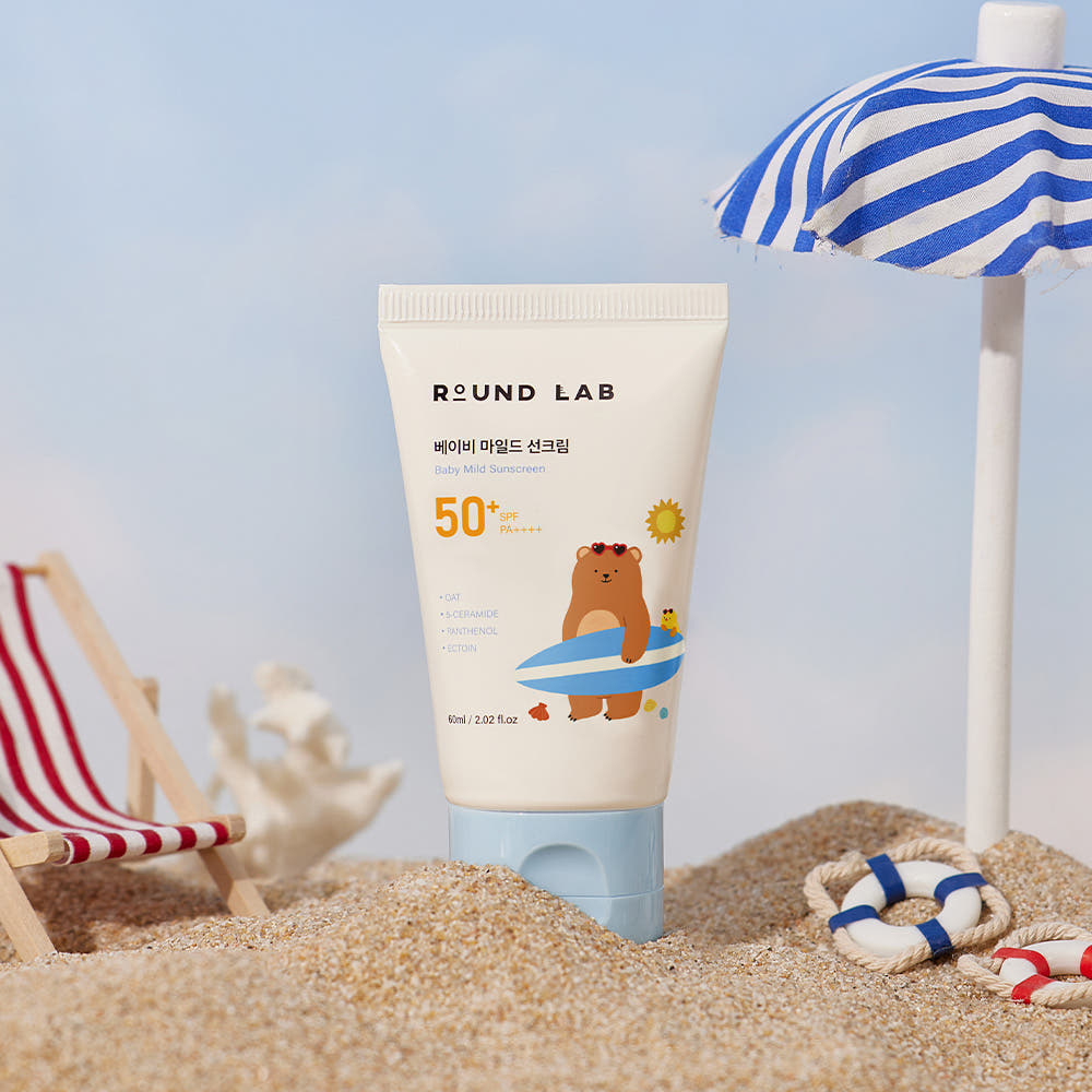 Round Lab Baby Mild Sun Cream 60ml SPF50+ PA++++ Gentle UV Protection Sunscreen