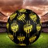 Al-Ittihad Club Indoor Soccer Ball Size 5 Colorful All Ages Machine Stitched PVC Competition Ready Durable High-Bounce