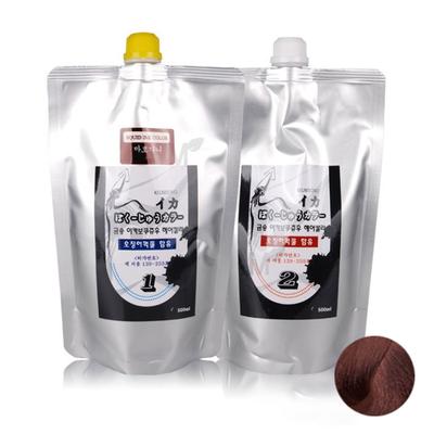 New Gen Geumsong Ika Bokuju agente colorante per inchiostro di calamaro 1 500 ml + agente 2 500 ml, mogano, 1 set